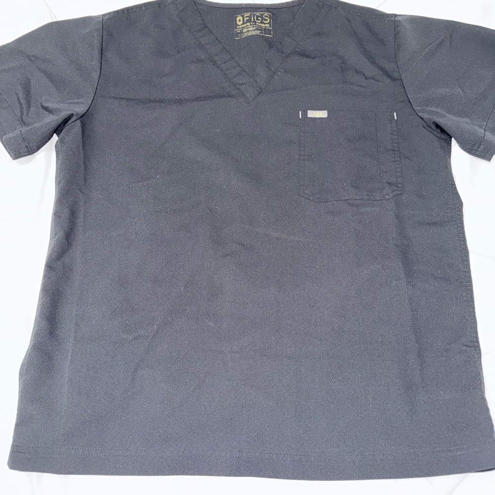 Figs Men's Charcoal scrub top